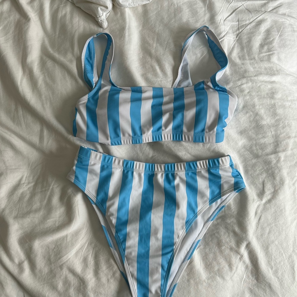 Striped bikini